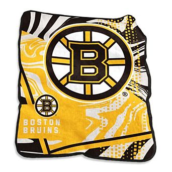 "Boston Bruins 50"" x 60"" Swirl Raschel Throw Blanket"
