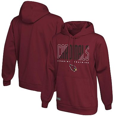 Men's Cardinal Arizona Cardinals Backfield Combine Authentic Pullover Hoodie