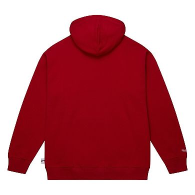 Men's Mitchell & Ness Red Chicago Bulls Hardwood Classics Tonal Pullover Hoodie