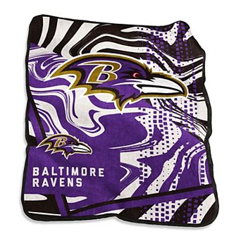 Baltimore Ravens 50" x 60" Swirl Raschel Throw Blanket