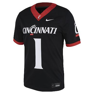 Men's Nike #1 Black Cincinnati Bearcats Untouchable Football Jersey