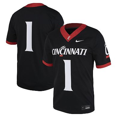 Men's Nike #1 Black Cincinnati Bearcats Untouchable Football Jersey