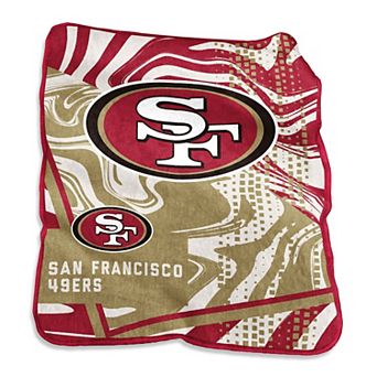 San Francisco 49ers 50" x 60" Swirl Raschel Throw Blanket