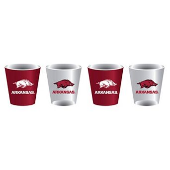 Arkansas Razorbacks Four-Pack Shot Glass Set