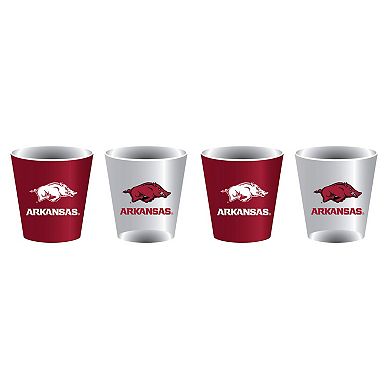 Arkansas Razorbacks Four-Pack Shot Glass Set