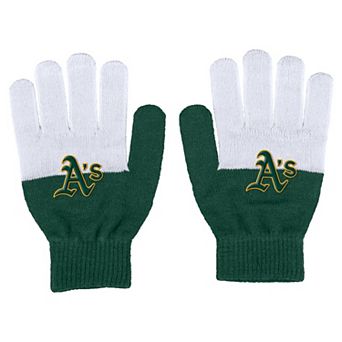 Women's WEAR by Erin Andrews Oakland Athletics Color-Block Gloves