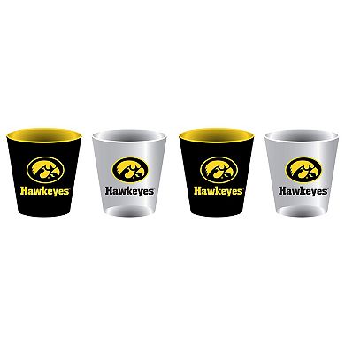 Iowa Hawkeyes Four-Pack Shot Glass Set