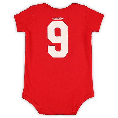 Infant Mitchell & Ness Gordie Howe Red Detroit Red Wings  Name & Number Bodysuit