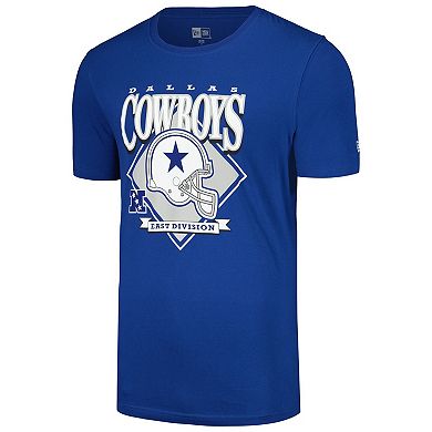 Men's New Era Royal Dallas Cowboys Helmet Historic Marks T-Shirt