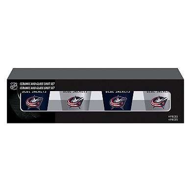Columbus Blue Jackets Four-Pack Shot Glass Set