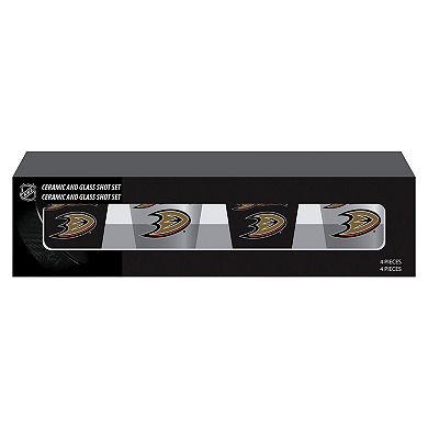 Anaheim Ducks Four-Pack Shot Glass Set