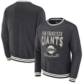 Men's Darius Rucker Collection by Fanatics Heather Charcoal San Francisco Giants Vintage Pullover Sweatshirt