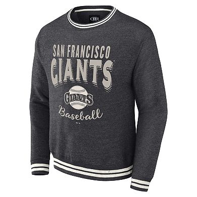Men's Darius Rucker Collection by Fanatics Heather Charcoal San Francisco Giants Vintage Pullover Sweatshirt