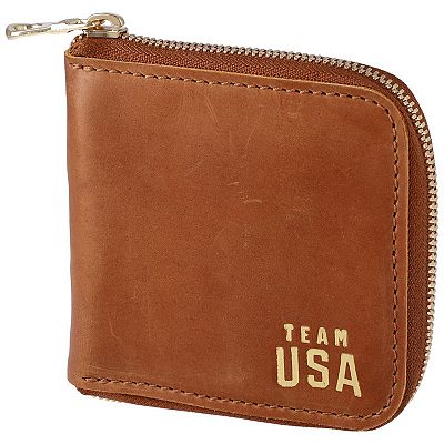 Ashworth Team USA Parker Clay Meskel Square Zip Wallet
