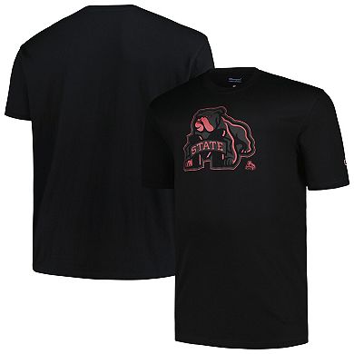 Men's Profile Black Mississippi State Bulldogs Big & Tall Pop T-Shirt