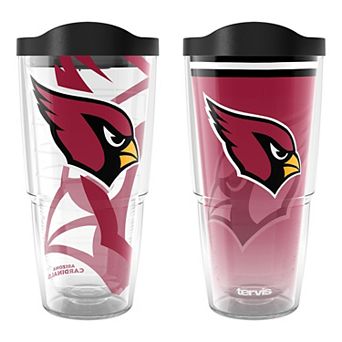 Tervis Arizona Cardinals 24oz NFL 2 PACK Genuine & Forever Fan