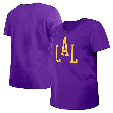 Women's New Era Purple Los Angeles Lakers 2023/24 City Edition T-Shirt