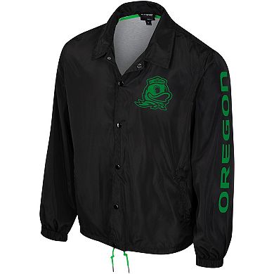 Women's The Wild Collective Black Oregon Ducks 2023 Coaches Full-Snap Jacket
