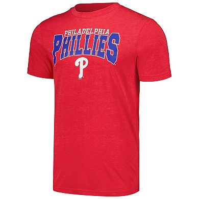 Men's Concepts Sport Charcoal/Red Philadelphia Phillies Meter T-Shirt & Pants Sleep Set