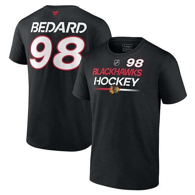 Men s Fanatics Branded Connor Bedard Black Chicago Blackhawks