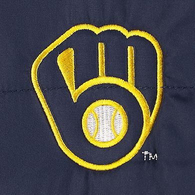 Men's Dunbrooke Heather Navy Milwaukee Brewers Explorer Full-Zip Jacket