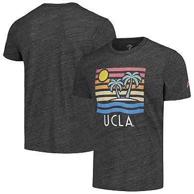 Men's League Collegiate Wear Heather Charcoal UCLA Bruins Hyper Local Victory Falls Tri-Blend T-Shirt
