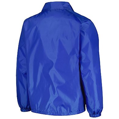 Men's Dunbrooke Royal Chicago Cubs Coach's Raglan Full-Snap Windbreaker Jacket