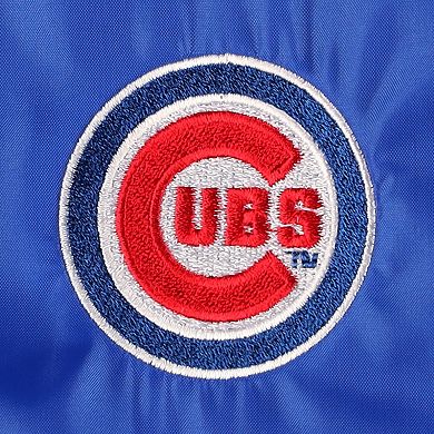 Men's Dunbrooke Royal Chicago Cubs Coach's Raglan Full-Snap Windbreaker Jacket