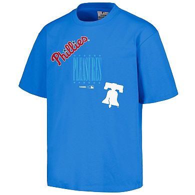 Men's PLEASURES  Royal Philadelphia Phillies Repurpose T-Shirt