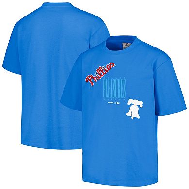 Men's PLEASURES  Royal Philadelphia Phillies Repurpose T-Shirt