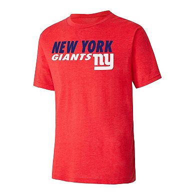Men's Concepts Sport Royal/Red New York Giants Meter T-Shirt & Shorts Sleep Set