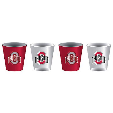 Ohio State Buckeyes Four-Pack Shot Glass Set