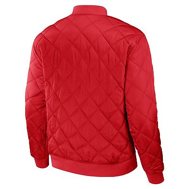 Men's Darius Rucker Collection by Fanatics Black/Red Cleveland Guardians Reversible Full-Zip Bomber Jacket