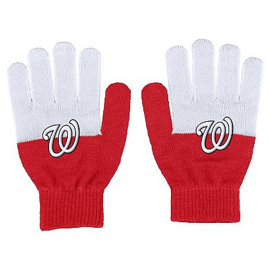 Women's WEAR by Erin Andrews Washington Nationals Color-Block Gloves