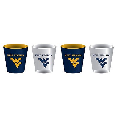 West Virginia Mountaineers Four-Pack Shot Glass Set