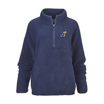 Women's Blue Kansas Jayhawks Everest Half-Zip Sweatshirt