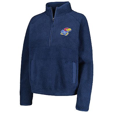 Women's Blue Kansas Jayhawks Everest Half-Zip Sweatshirt