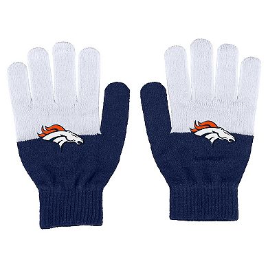Women's WEAR by Erin Andrews Denver Broncos Color-Block Gloves