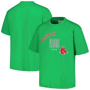 Men's PLEASURES Green Boston Red Sox Repurpose T-Shirt