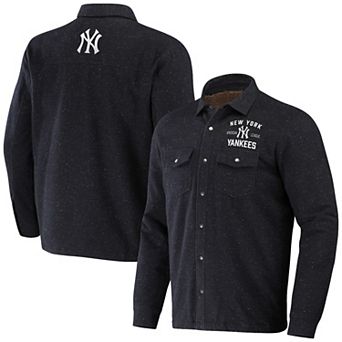 Men's Darius Rucker Collection by Fanatics Black New York Yankees Ringstop Full-Snap Shacket