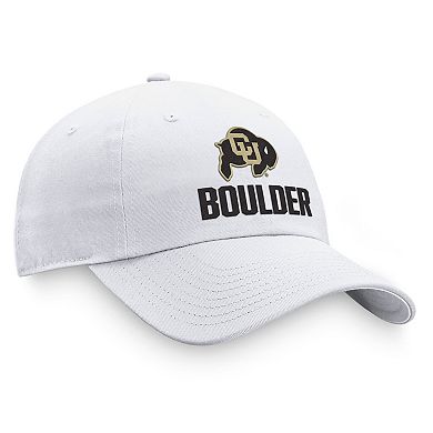 Men's Top of the World White Colorado Buffaloes Adjustable Hat