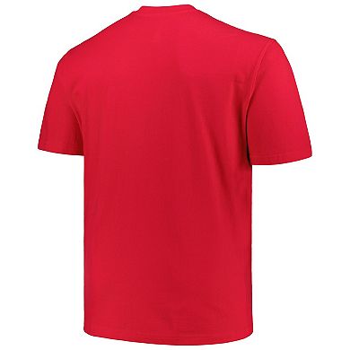 Men's Champion Red Cincinnati Bearcats Big & Tall Arch Over Logo T-Shirt