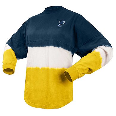 Women's Spirit Jersey Navy/Gold St. Louis Blues Ombre Long Sleeve T-Shirt