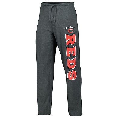 Men's Concepts Sport Charcoal/Red Cincinnati Reds Meter T-Shirt & Pants Sleep Set