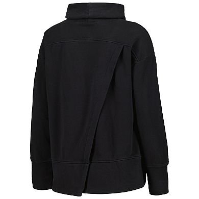 Women's Levelwear Black Milwaukee Bucks Sunset Pullover Sweatshirt