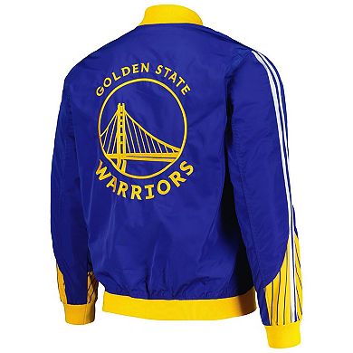 Men's JH Design Royal Golden State Warriors Full-Zip Bomber Jacket