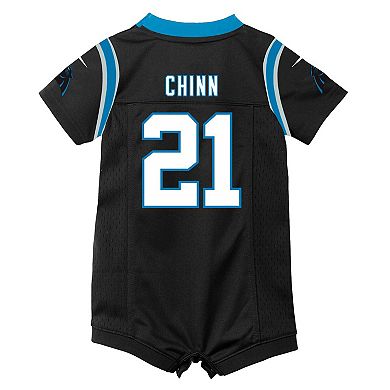Newborn Nike Jeremy Chinn Black Carolina Panthers Romper Game Jersey
