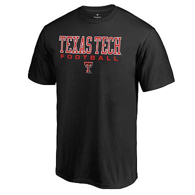 Men's Fanatics Branded Black Texas Tech Red Raiders True Sport Football T-Shirt