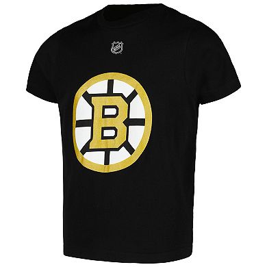 Youth Brad Marchand Black Boston Bruins Name & Number T-Shirt