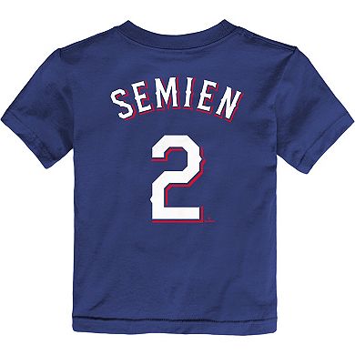 Toddler Nike Marcus Semien Royal Texas Rangers 2023 World Series Champions Name & Number T-Shirt